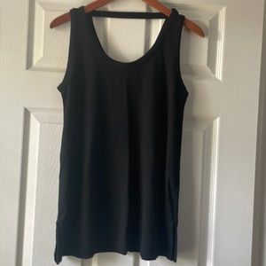 Black LOFT scoop neck tank